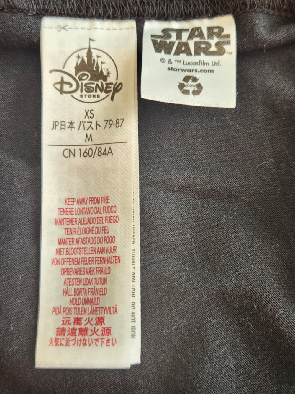 Disney Star Wars Cap Sleeve Mesh Panels T-Shirt | M - Picture 7 of 7
